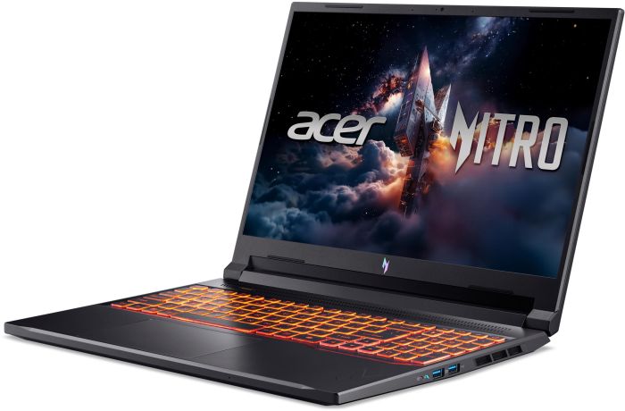 Ноутбук Acer Nitro V 16 ANV16-72 16" WUXGA IPS, Intel 7-240H, 16GB, F1TB, NVD5070-8, Lin, черный