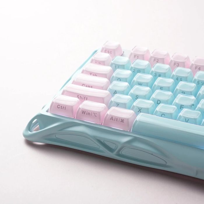 Клавіатура механічна GravaStar Mercury K1 Lite 80keys, GravaStar x BSUN Grey, BT/WL/USB, Aurora Mist