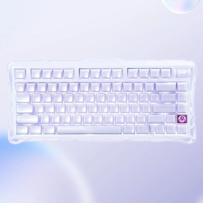 Клавиатура механическая GravaStar Mercury K1 80keys, GravaStar x Kailh Cheery Pink, EN, BT/WL/USB, Lavender Purple