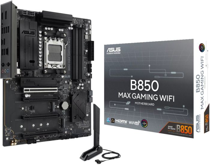 ASUS Motherboard B850 MAX GAMING WIFI sAM5 B850 4xDDR5 M.2 HDMI DP ATX