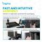 Шафа DIGITUS 19", 16U, Wall Mounting Dynamic-N, 600x600 мм, 60кг максимально, розібрана, чорна