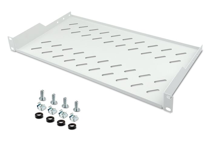 Полка DIGITUS 19", 1U, консольная, 250мм, серая