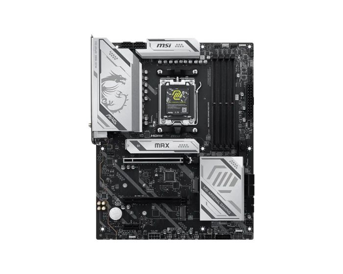 Материнcкая плата MSI MAG X870E GAMING MAX WIFI sAM5 X870E 4xDDR5 M.2 HDMI Wi-Fi BT ATX