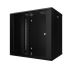 Шкаф MIRSAN 19", 12U, WTC, 600x450 мм, максимально 80 кг, черный