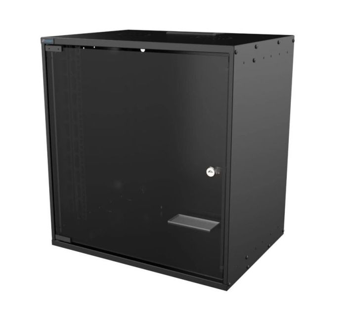 12U W=535MM D=400MM WALL TYPE UNASSEMBLED SOHO CABINET BLACK