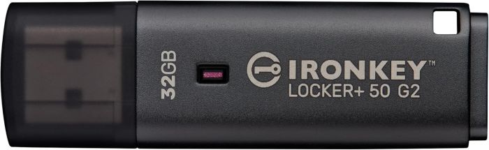 Накопичувач Kingston   32GB USB 3.2 Type-A Gen1 IronKey Locker+ 50 G2