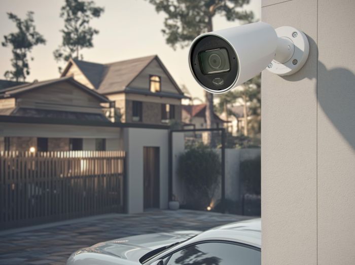 Wired IP camera Ajax BulletCam HLVF 8 MP White, 2.8–12 mm, PoE, True WDR, IP67, IR 60 m, LED 40 m, audio, viewing angle from 31° to 111°, outdoor, white, 126279.217.WH1