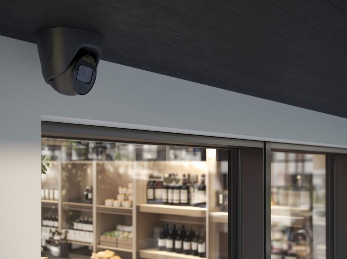 Wired IP camera Ajax TurretCam HLVF 5 MP Black, 2.8–12 mm, PoE, True WDR, IP67, IR 60 m, LED 40 m, audio, viewing angle from 31° to 111°, outdoor, black, 126280.197.BL1