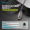 DIGITUS HDMI AOC Connection Cable, Type A M/M, 40m, Ultra HD, 8K@60 Hz, gold, bl
