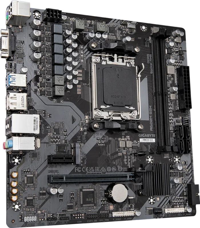 Материнська плата GIGABYTE A620M S2H sAM5 A620 2xDDR5 M.2 HDMI DP D-Sub mATX