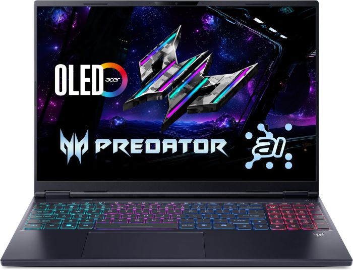 Ноутбук Acer Predator Helios Neo 16S PHN16S-I51 16" OLED, Intel U9-386H, 32GB, F1TB, NVD5070-8, Lin, черный