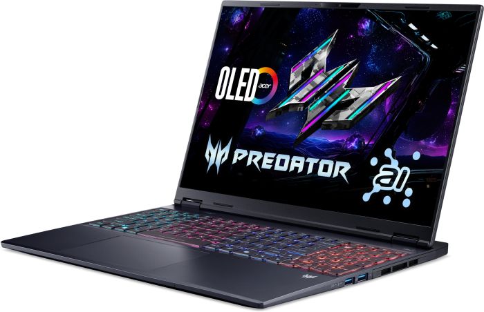 Ноутбук Acer Predator Helios Neo 16S PHN16S-I51 16" OLED, Intel U7-356H, 32GB, F1TB, NVD5060-8, Lin, черный