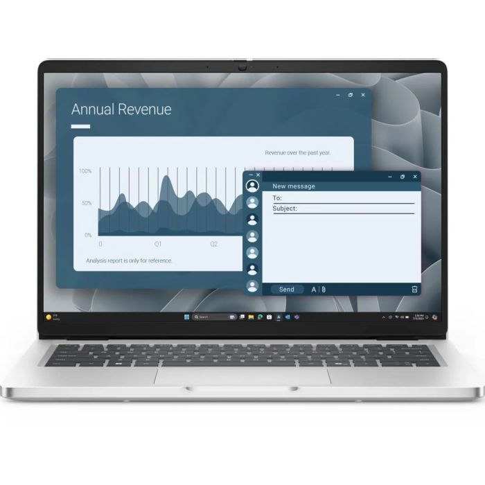 Dell Notebook Pro 14 14" FHD+ IPS AG, Intel U5-235U, 16GB, F512GB, UMA, Lin, silver US keyboard
