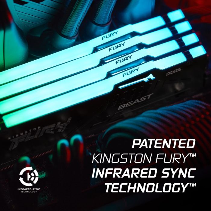 Memory Kingston DDR5 32GB FURY Beast RGB EXPO