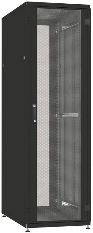 Шкаф ZPAS 19", 42U, SZB IT, одностворчатые передние и задние перфорированные двери, 600x800 мм, максимальная нагрузка 1500 кг, серый