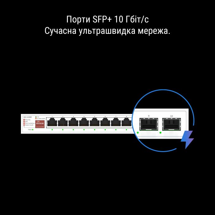 ASUS QG-U1080 8x2.5GE LAN, 2xSFP+