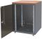 Шафа ZPAS 19", 12U, SJB, передні скляні двері, без стільниці, 600x600 мм, максимально 30кг, чорна