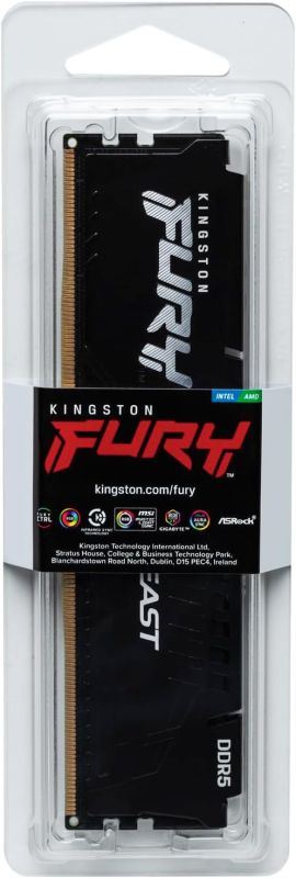 Память ПК Kingston DDR5  8GB 5600 FURY Beast Black EXPO