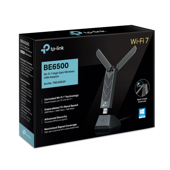 WiFi-адаптер TP-LINK Archer TBE400UH BE6500, USB