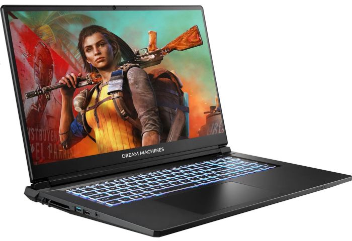 Ноутбук Dream Machines RT5060-17 17.3FHD IPS, AMD R7 H255, 32GB, F1TB, NVD5060-8, DOS, чорний