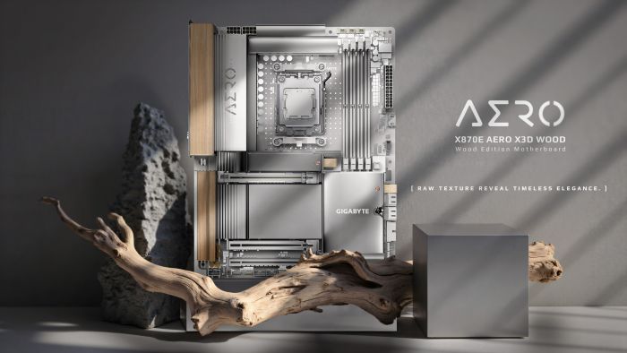 Материнська плата GIGABYTE X870E AERO X WOOD sAM5 X870 M.2 4xDDR5 Wi-Fi BT HDMI ATX