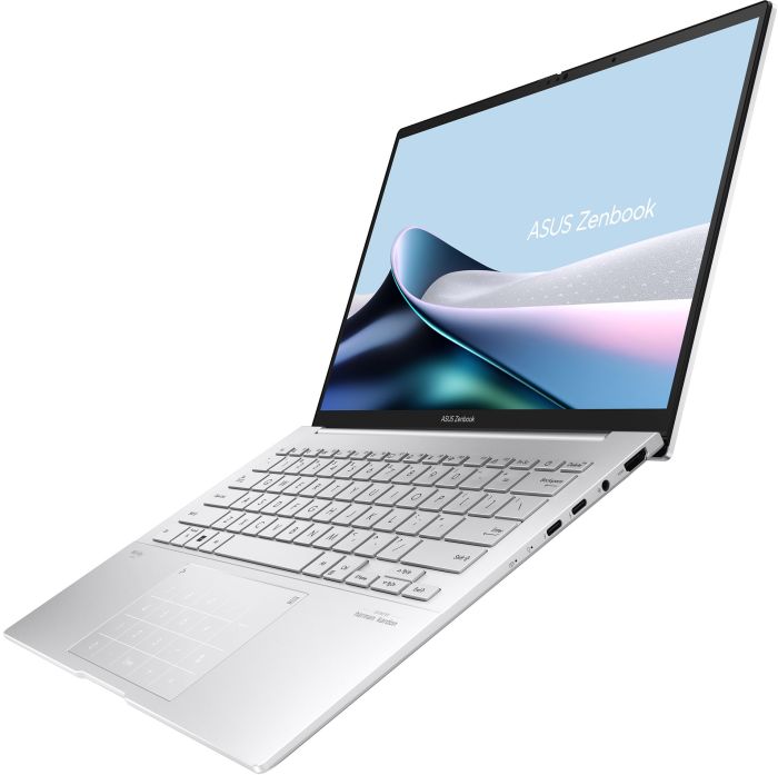 Ноутбук ASUS Zenbook 14 UX3405CA-ST1262 14" 3K OLED, Intel Ultra 5 225H, 16GB, F1TB, UMA, NoOS, Сріблястий