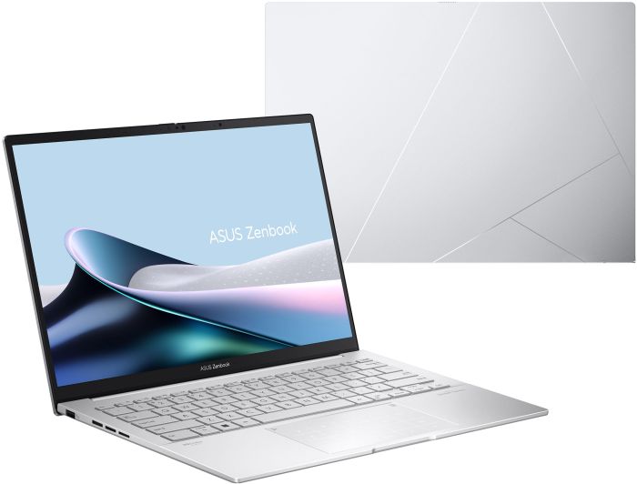 Ноутбук ASUS Zenbook 14 UX3405CA-ST1262 14" 3K OLED, Intel Ultra 5 225H, 16GB, F1TB, UMA, NoOS, Сріблястий