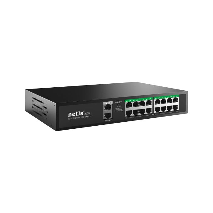 Switch  18xGE (16xPoE, 2xUplink), 240W, Unmanaged Netis P116GC