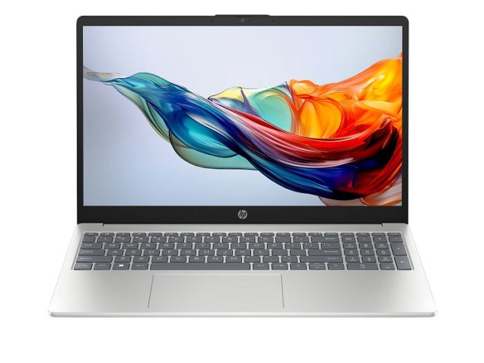 Ноутбук HP 15-fc0331ua 15.6" FHD IPS AG, AMD R7-7730U, 16GB, F512GB, UMA, DOS, сріблястий