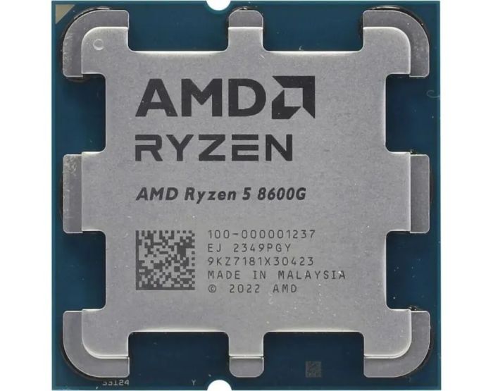 AMD CPU Ryzen 5 8600G 6C/12T 4.3/5.0GHz Boost 16Mb Radeon Graphics AM5 65W w/o cooler TRAY
