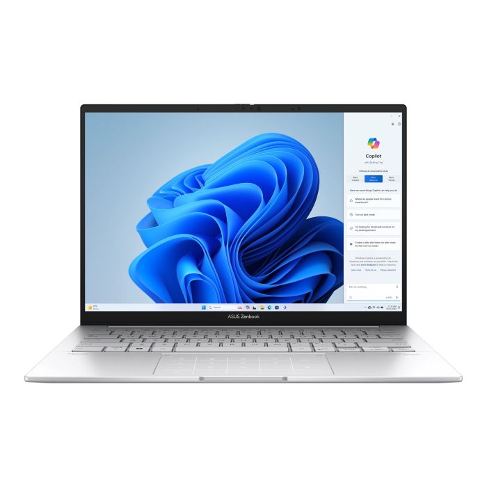 ASUS Notebook Zenbook 14 UX3405CA-ST782X 14" 3K OLED, Intel Ultra 9 285H, 32GB, F1TB, UMA, Win11P, Silver