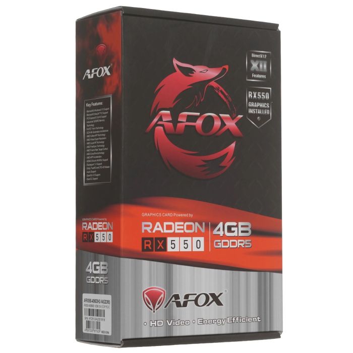 Видеокарта AFOX Radeon RX 550 4GB GDDR5