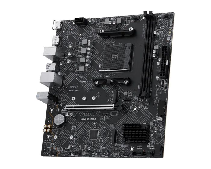 MSI Motherboard PRO B550M-B sAM4 B550 2xDDR4 HDMI DP mATX