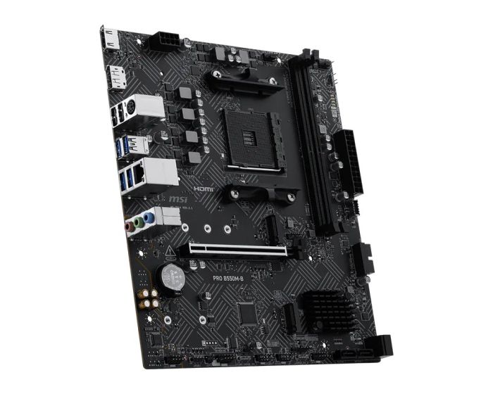 MSI Motherboard PRO B550M-B sAM4 B550 2xDDR4 HDMI DP mATX