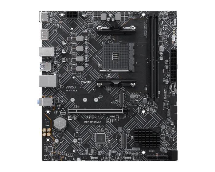 MSI Motherboard PRO B550M-B sAM4 B550 2xDDR4 HDMI DP mATX