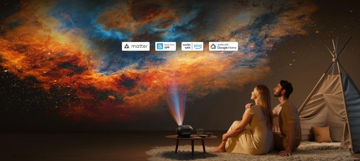 Зірковий проектор Govee H609D Galaxy Light Projector 2 Pro, RGB, WI-FI/Bluetooth, чорний