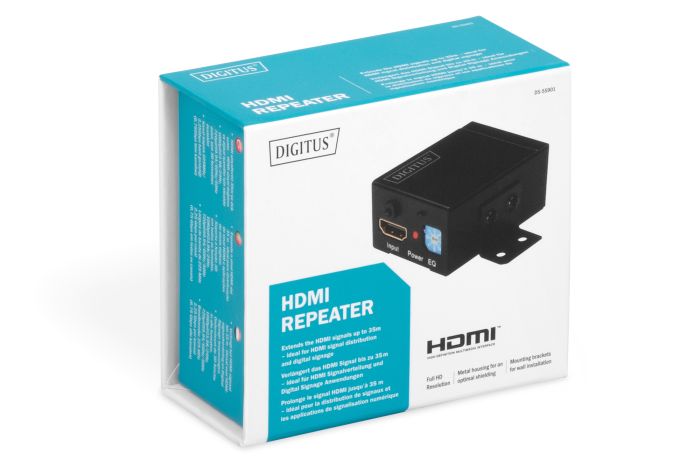 DIGITUS HDMI HDMI Full HD, 35 m, wall mountable