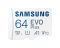 Карта памяти Samsung microSD 64GB C10 UHS-I R130MB/s Evo Plus + SD