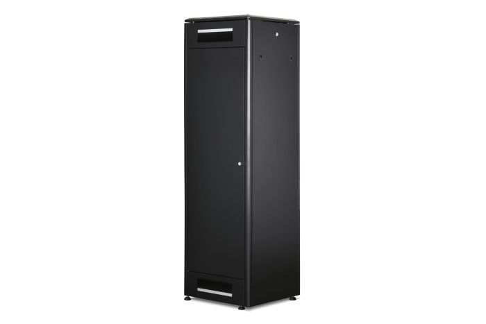 DIGITUS 42U network cabinet, Unique, 2053x600x600 mm, perforated front and rear door, black (RAL 9005)